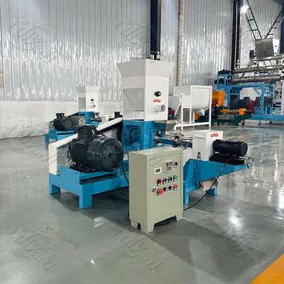 Linea di produzione per estrusore di cibo per cani fatto in casa Macchina per la produzione di piccoli mangimi per pesci galleggianti Estrusore per pellet Macchine per estrusione di alimenti per animali domestici usate in vendita