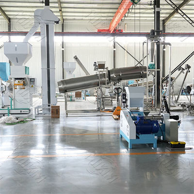 Acciaio inossidabile completamente automatico Linea di produzione di pellet di alimentazione a pesce grande