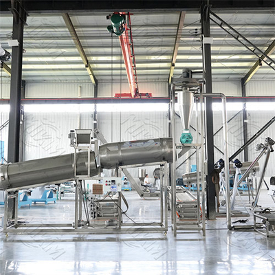 Linea di produzione automatica per alimentazione estrusata per gatti e cani a secco