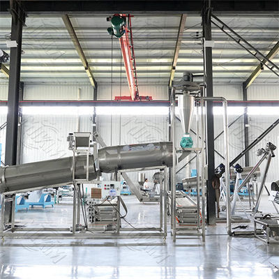 Linea di produzione automatica per alimentazione estrusata per gatti e cani a secco