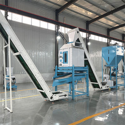 Dieci tonnellate all'ora linea di produzione di pellet per mangimi per pollame, bovini, ovini e polli ad alta efficienza