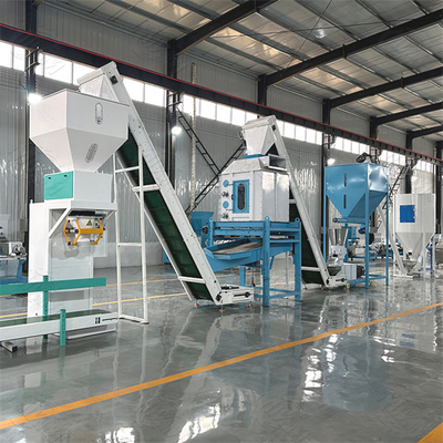 Dieci tonnellate all'ora linea di produzione di pellet per mangimi per pollame, bovini, ovini e polli ad alta efficienza