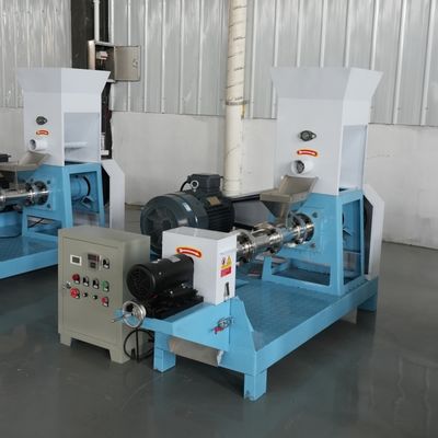 Macchina per l'estrusione di pellet di mangime per pesci galleggianti a secco 120-150 kg / h