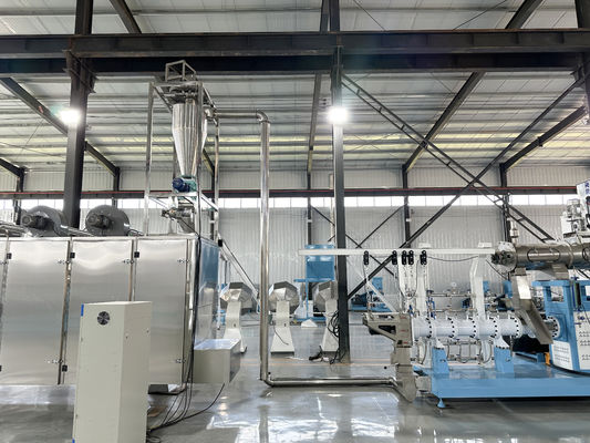 1-2T/H Grande capacità galleggiante/affondante Pellets extruder per mangimi di pesce a vite singola di tipo bagnato Linea di produzione Carpa gamberi alimenti per animali di compagnia Motore PLC Pump Gear