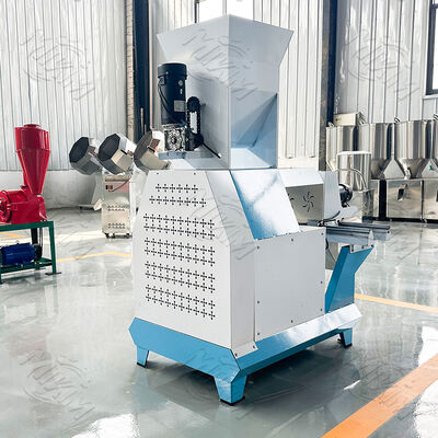 Macchina per la produzione di pellet di mangimi per pesci galleggianti a vite singola Tipo asciutto per animali domestici Cane per gatti Macchina per la produzione di pellet di mangimi per animali