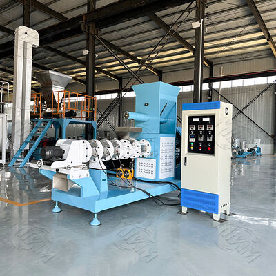 Stainless Steel Fish Feed Pellet Machine with 100-2000 kg/h Capacity and Automatic Feeding for Pet Food Extruder