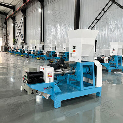 Linea di produzione per estrusore di cibo per cani fatto in casa Macchina per la produzione di piccoli mangimi per pesci galleggianti Estrusore per pellet Macchine per estrusione di alimenti per animali domestici usate in vendita