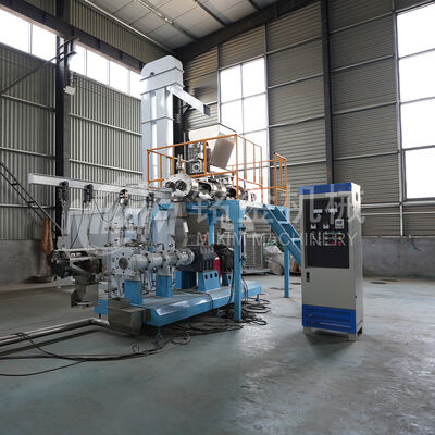 2 tonnellate 1 mm Pet Trade Fish Feed Machine Floating Twin Screw Dog Food Extruder machine per tilapia