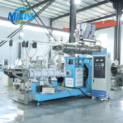 New Design Auto Dry Pet Pellet Food Double Puffing Screw Extruder Dog and Cat Food Making Machine Production Line