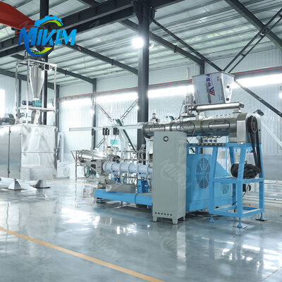 Cina Fabbrica MIKIM Estrusore per mangimi per pesci a vite doppia di grande capacità Macchina per alimenti umidi per gatti Macchina per alimenti umidi per animali domestici