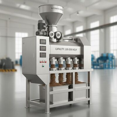 Macchina a pellet per mangimi di pesce in acciaio inossidabile con capacità di 100-2000 kg/h e alimentazione automatica