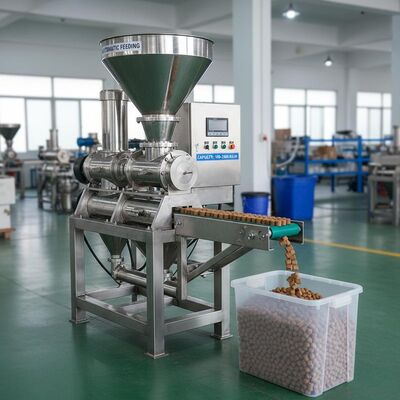 Macchina a pellet per mangimi per pesci in acciaio inossidabile con capacità di 100-2000 kg/h e alimentazione automatica per estrusore di mangimi per animali domestici