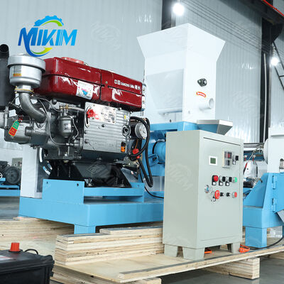 150-300kg/h Diesel single screw Floating Fish Food Pellet Maker Machine in Uganda in vendita
