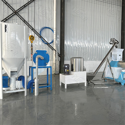 Acciaio inossidabile completamente automatico Linea di produzione di pellet di alimentazione a pesce grande