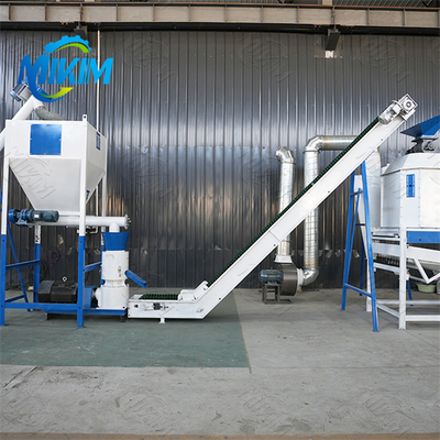 Linea di produzione di pellet alimentari a risparmio energetico attrezzature completamente automatiche, adatte agli allevamenti di pollame di varie dimensioni, altamente automatizzate.
