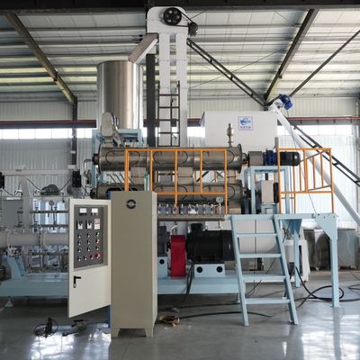 Nuova macchina di estrussione in acciaio inossidabile a doppia vite per mangimi per cani e gatti per pesci e uccelli Capacità 250-6000 kg/h