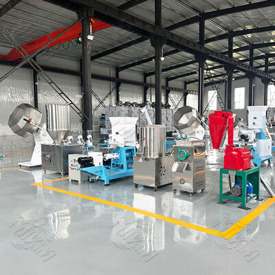 Qualità 200-800 kg/h Piccola linea di produzione di estrusori galleggianti per mangimi per pesci. fabbrica