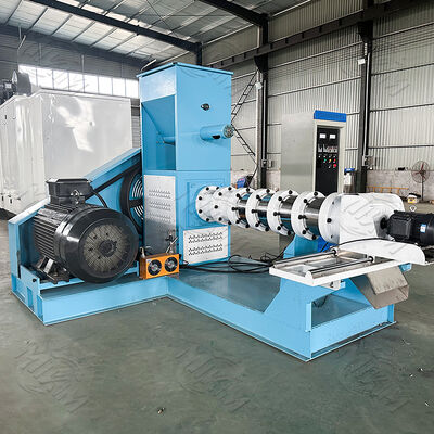 40-2000 kg/h Macchina per la produzione di pellet per mangimi di pesce a singola vite secca, da 0,5-12 mm Macchina per l'estrusione di pellet per mangimi di pesce a doppia vite fluttuante di tipo umido